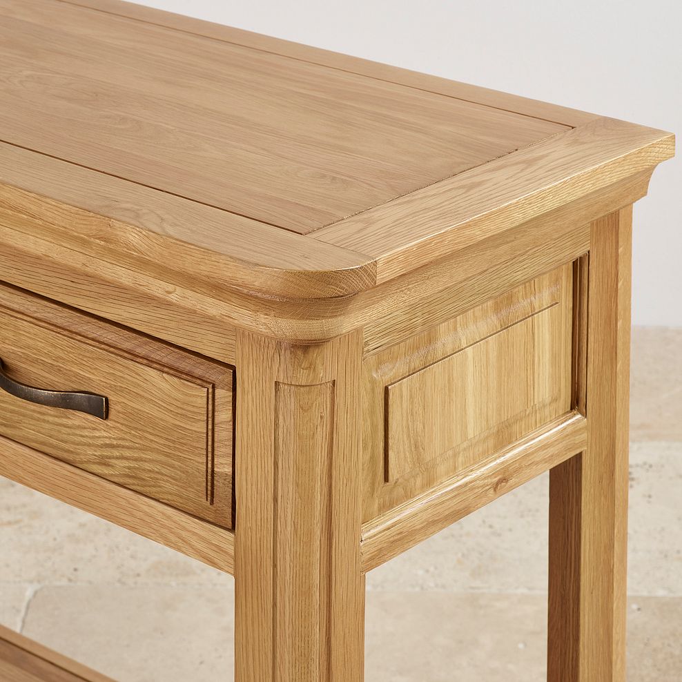 Canterbury Natural Solid Oak Console Table 6