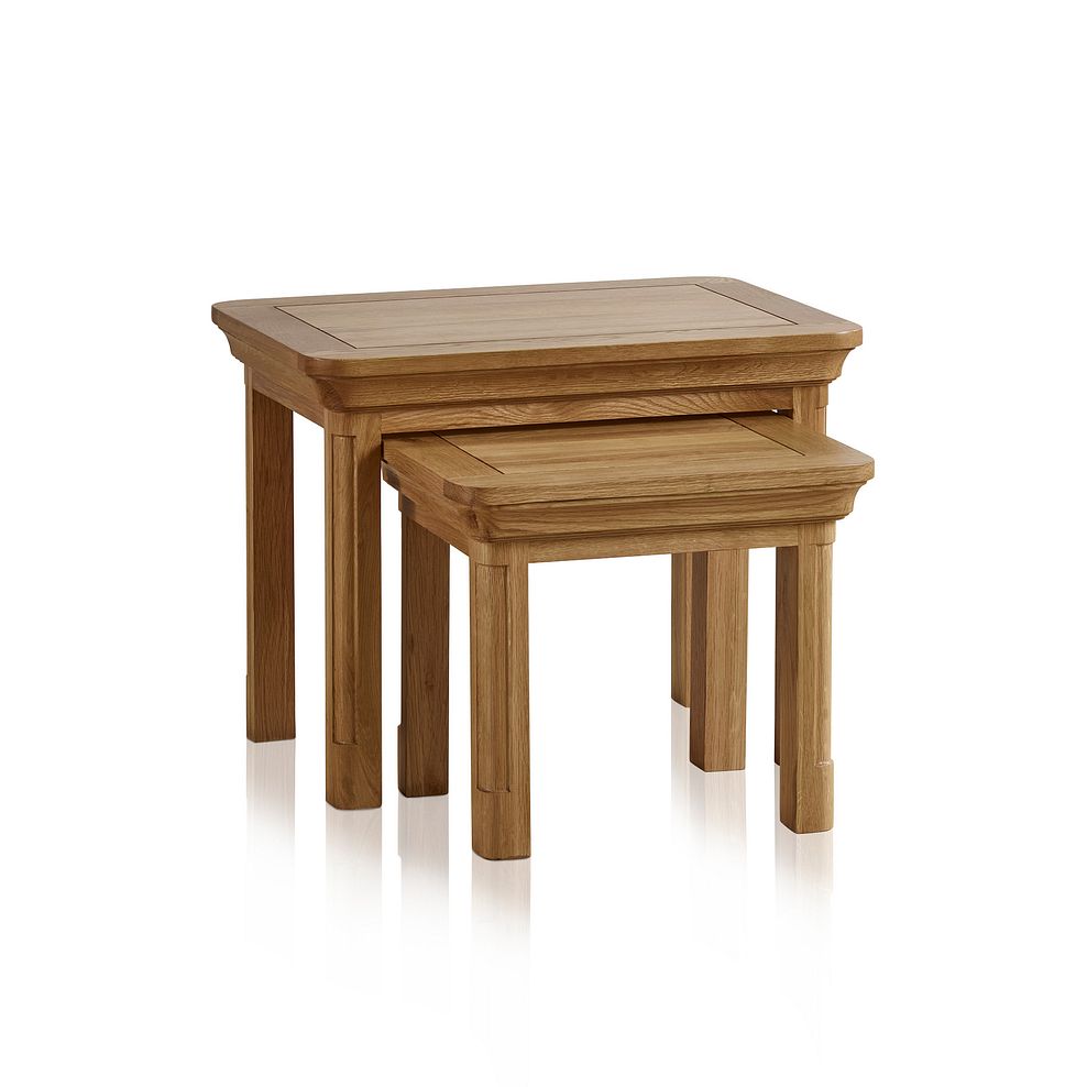 Canterbury Natural Solid Oak Nest of Tables 1