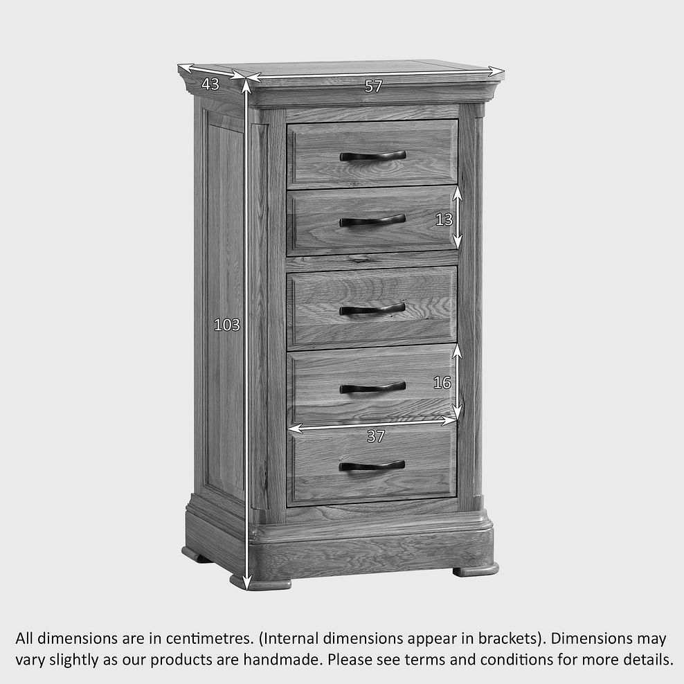 Canterbury Natural Solid Oak Tallboy 7