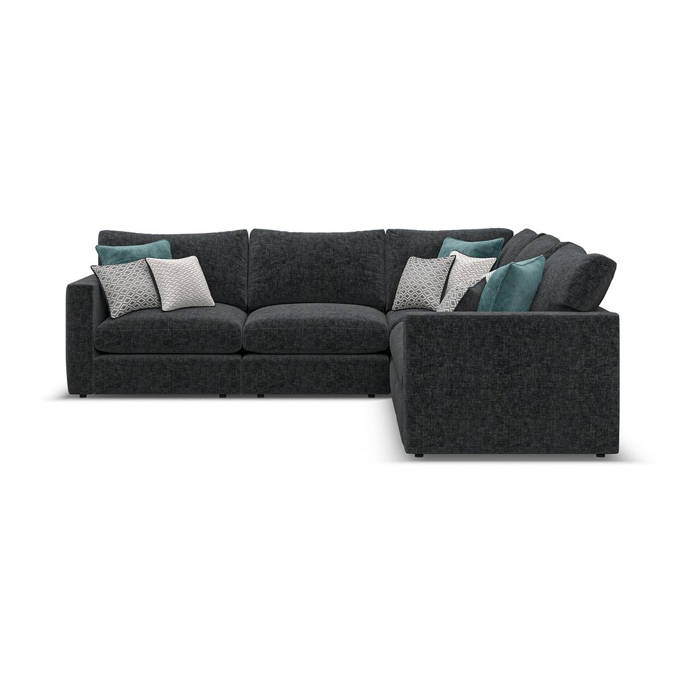 Malvern 5 Seat Modular Corner Sofa in Charcoal fabric - Group 3  2