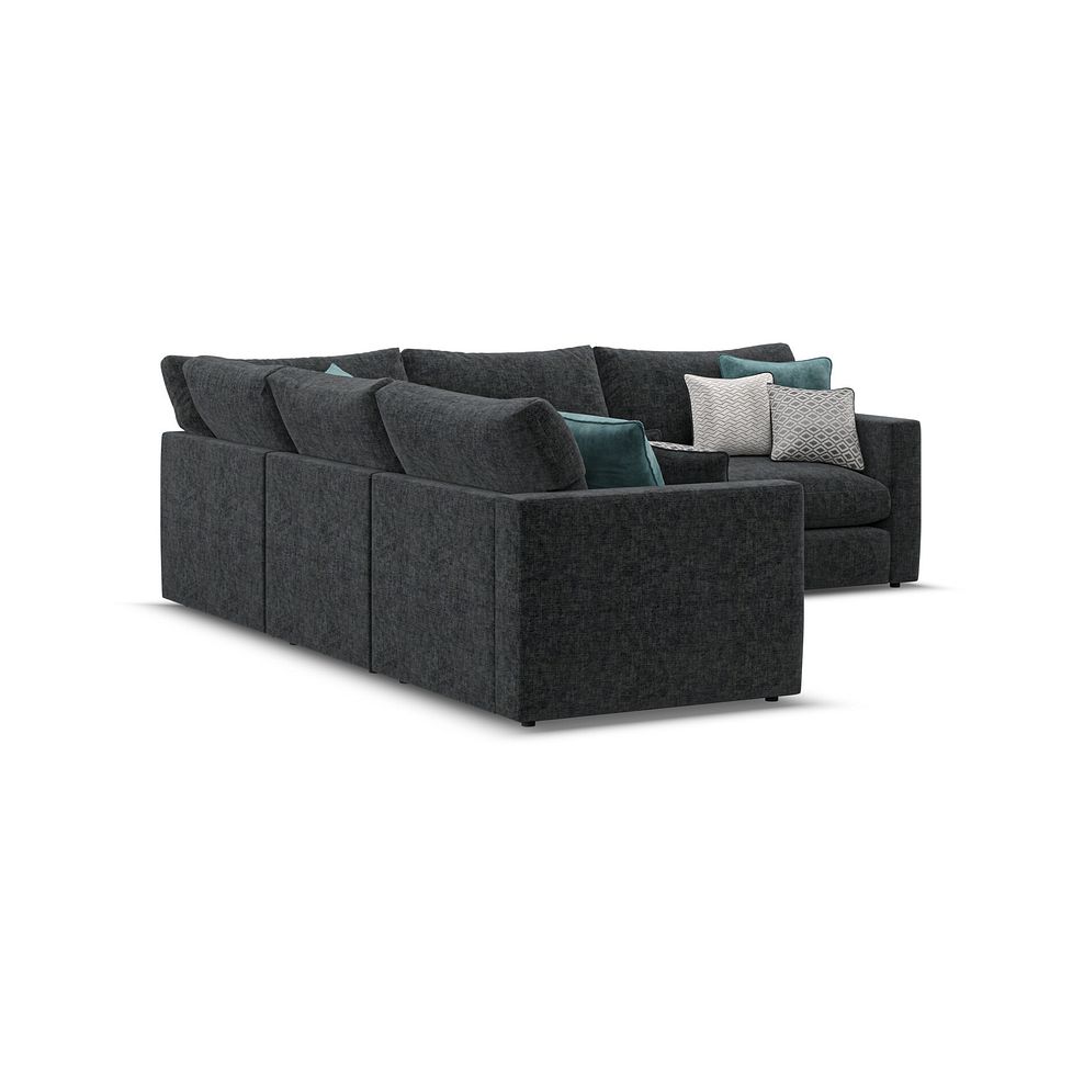Malvern 5 Seat Modular Corner Sofa in Charcoal fabric - Group 3  3