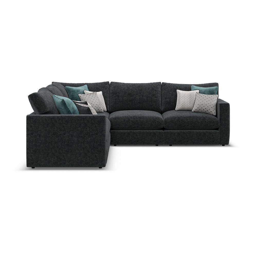 Malvern 5 Seat Modular Corner Sofa in Charcoal fabric - Group 3  4