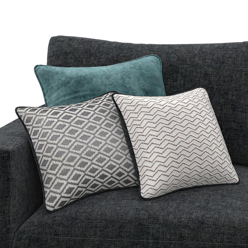 Malvern 5 Seat Modular Corner Sofa in Charcoal fabric - Group 3  5