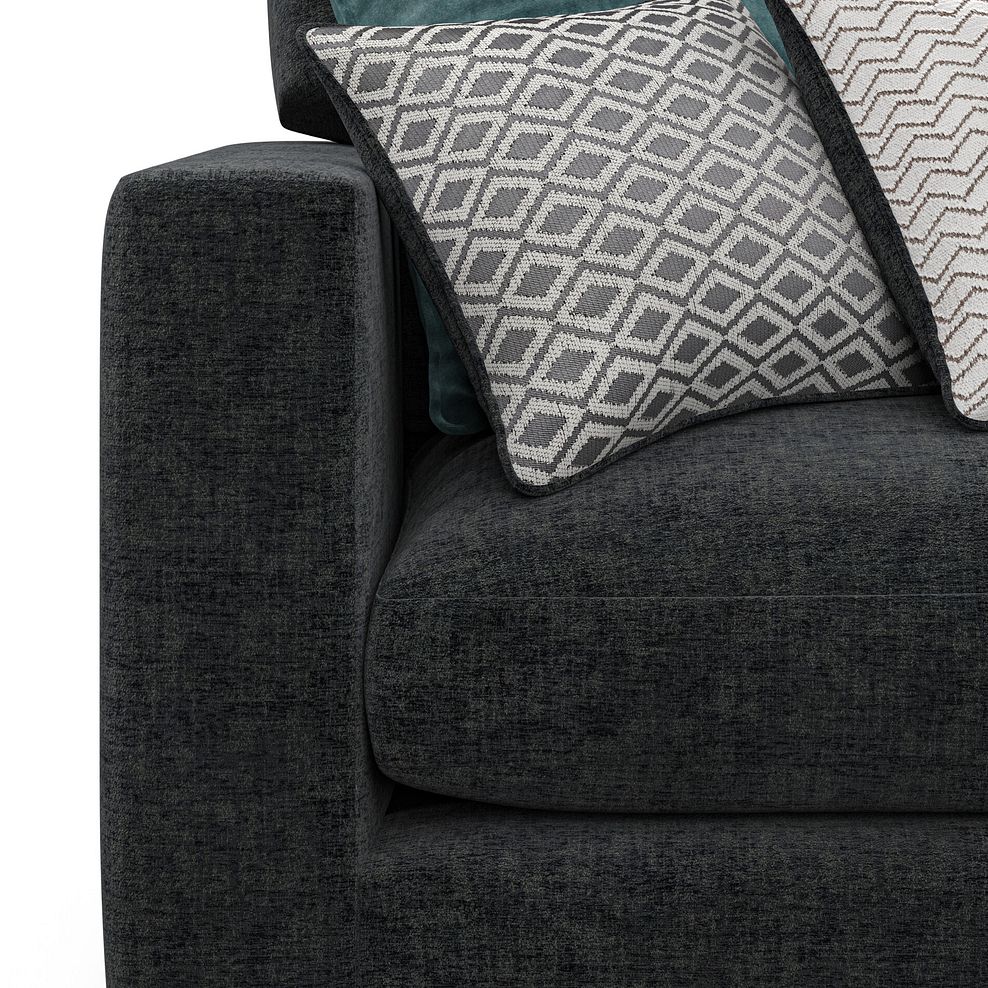 Malvern 5 Seat Modular Corner Sofa in Charcoal fabric - Group 3  8