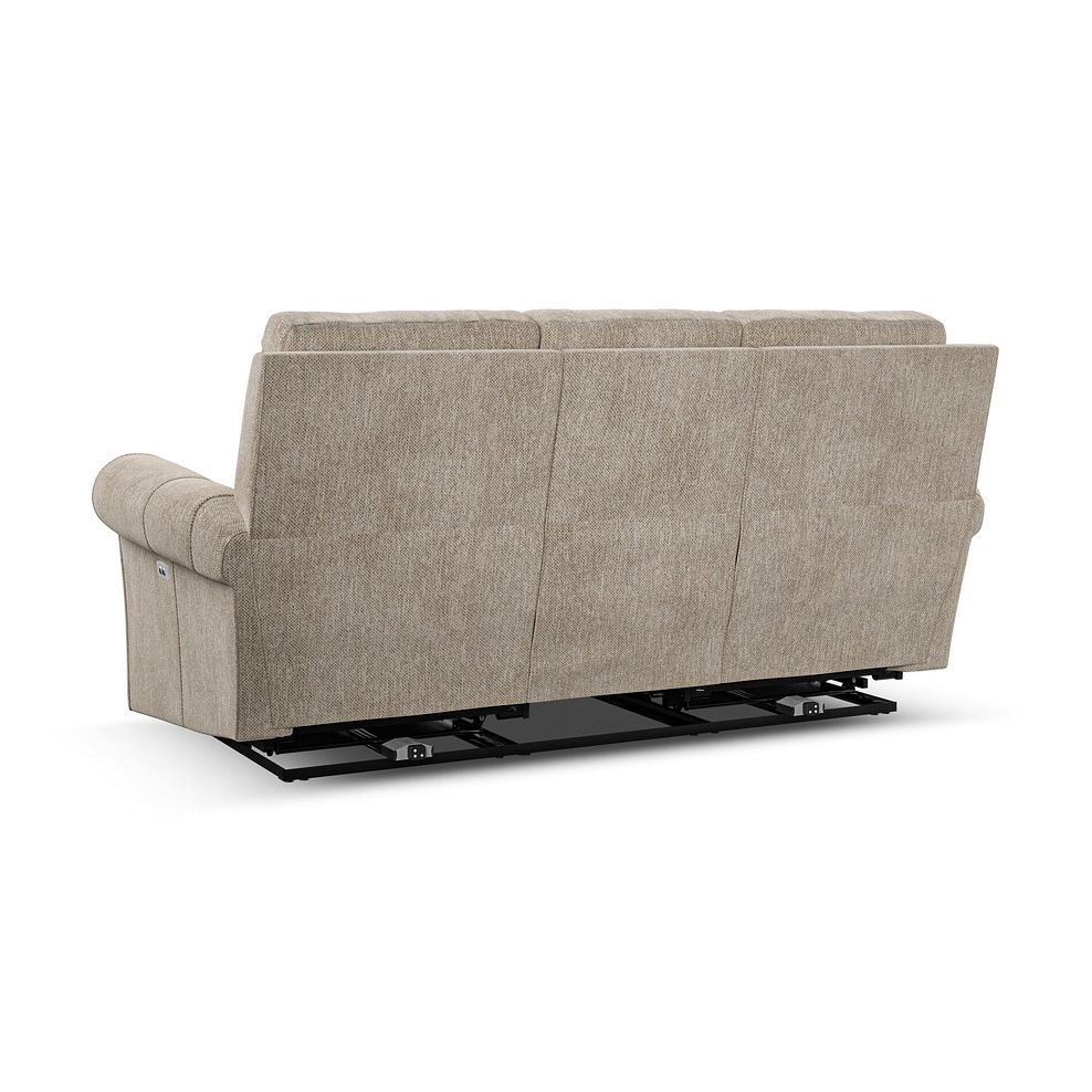 Colorado 3 Seater Electric Recliner in Jetta Beige Fabric 8