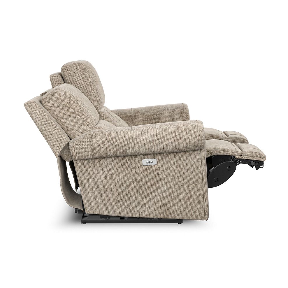 Colorado 3 Seater Electric Recliner in Jetta Beige Fabric 7