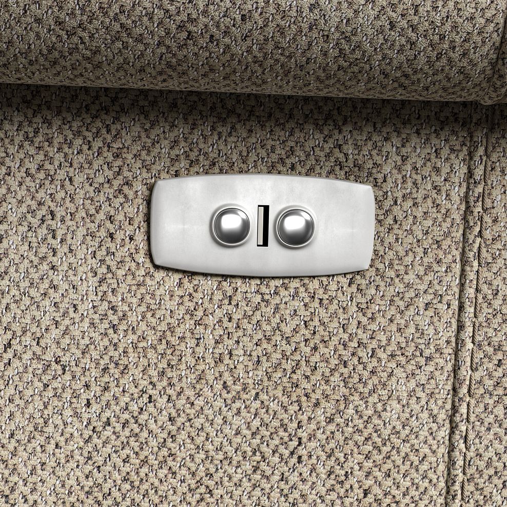 Colorado 3 Seater Electric Recliner in Jetta Beige Fabric 12