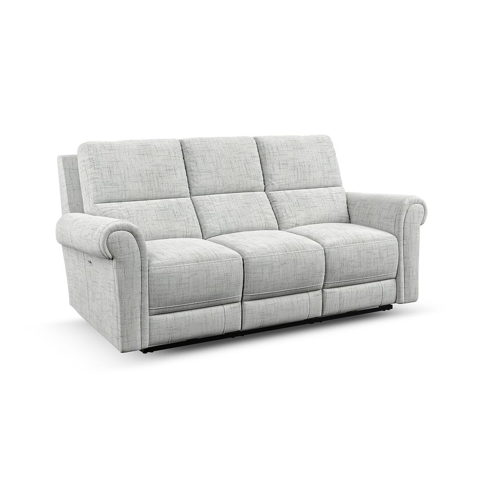 Colorado 3 Seater Electric Recliner in Keswick Dove Fabric 1