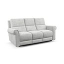 Colorado 3 Seater Electric Recliner in Keswick Dove Fabric