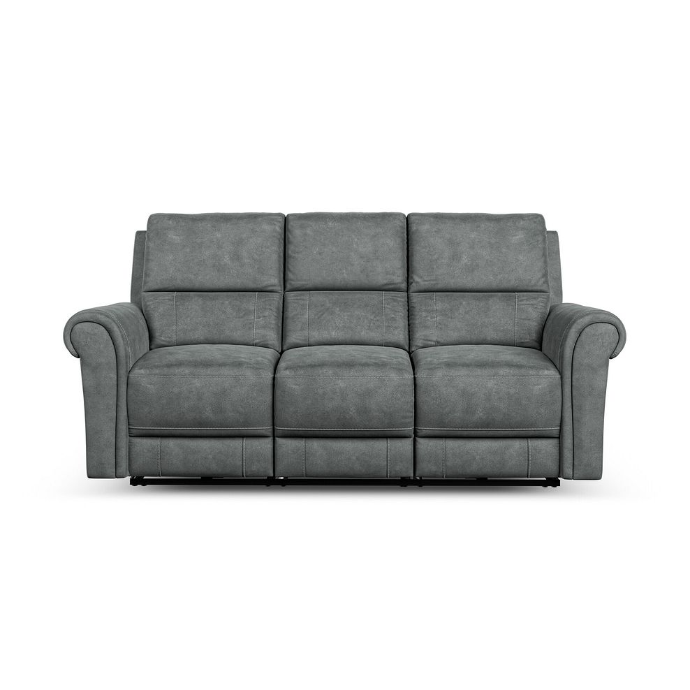 Colorado 3 Seater Electric Recliner in Miller Grey Fabric 5