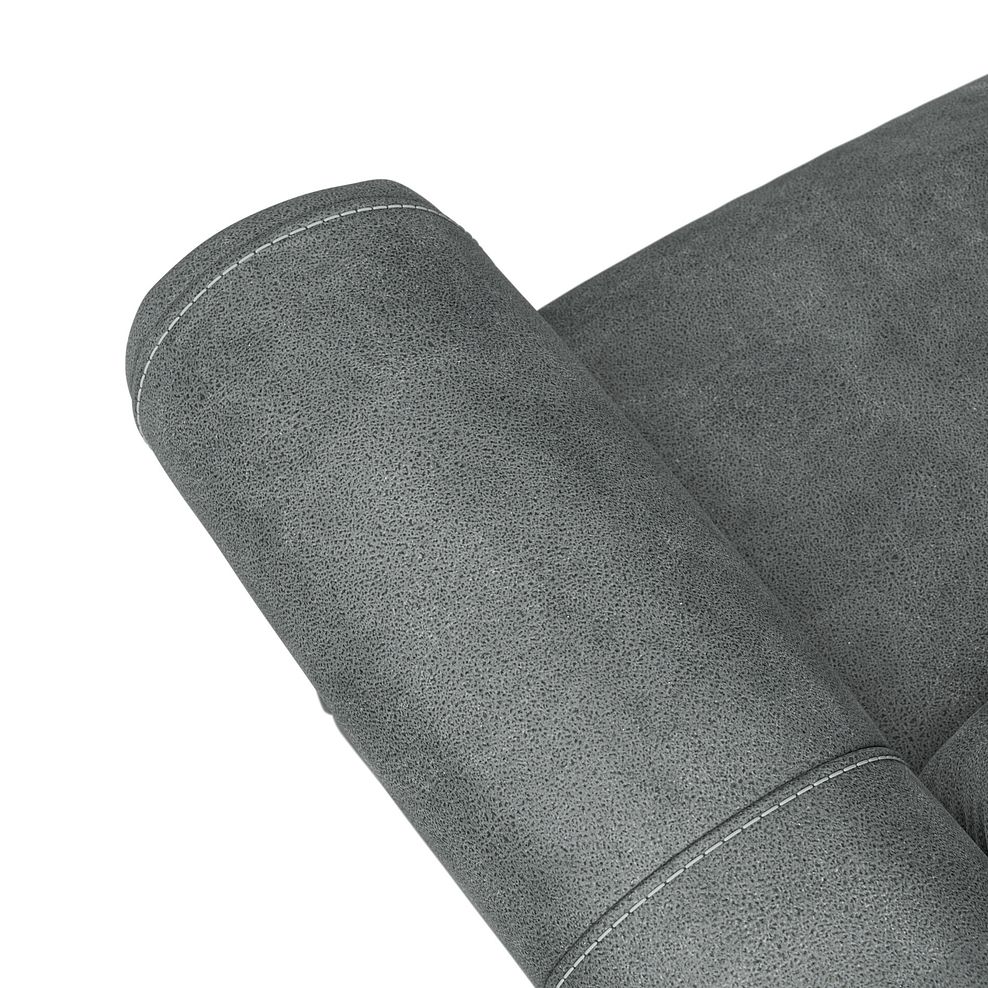 Colorado 3 Seater Electric Recliner in Miller Grey Fabric 11
