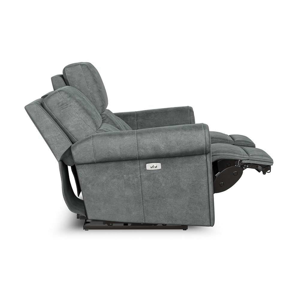 Colorado 3 Seater Electric Recliner in Miller Grey Fabric 7