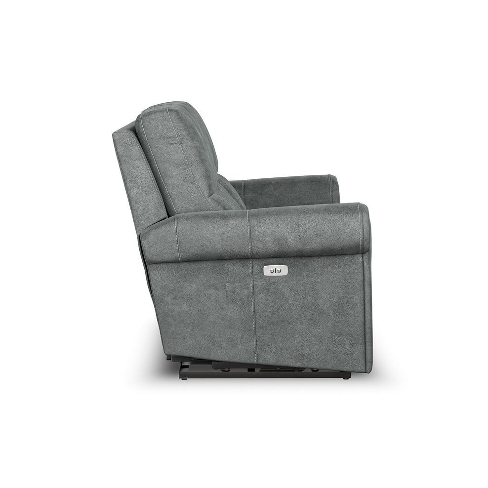 Colorado 3 Seater Electric Recliner in Miller Grey Fabric 6