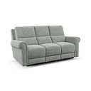 Colorado 3 Seater Electric Recliner in Hopsack Platinum Fabric