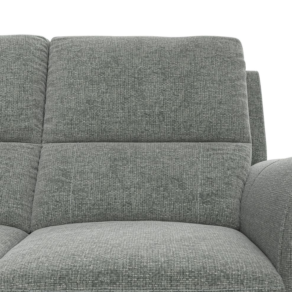 Colorado 3 Seater Electric Recliner in Hopsack Platinum Fabric 9