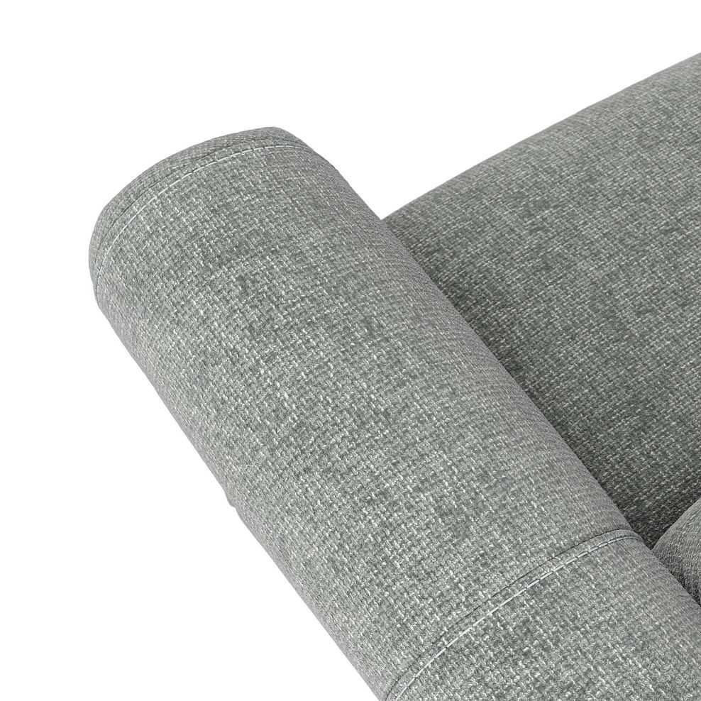 Colorado 3 Seater Electric Recliner in Hopsack Platinum Fabric 10