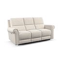Colorado 3 Seater Electric Recliner in Hopsack Natural Fabric
