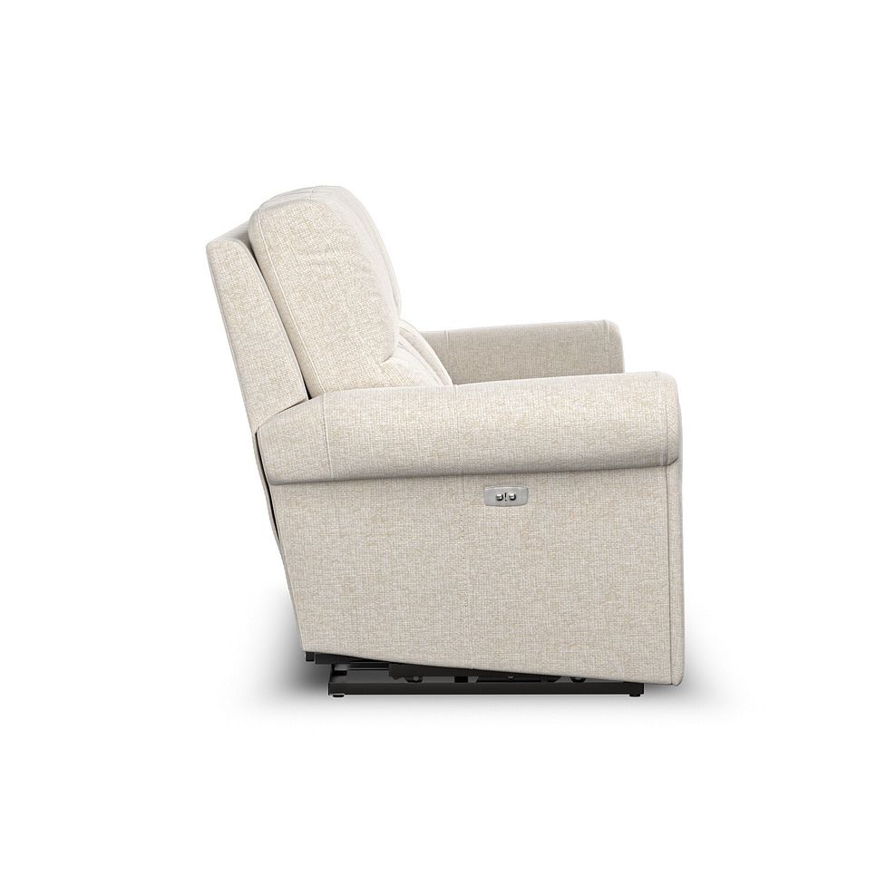 Colorado 3 Seater Electric Recliner in Hopsack Natural Fabric 7