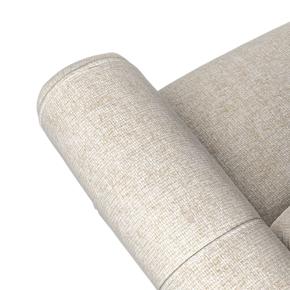 Colorado 3 Seater Electric Recliner in Hopsack Natural Fabric 10