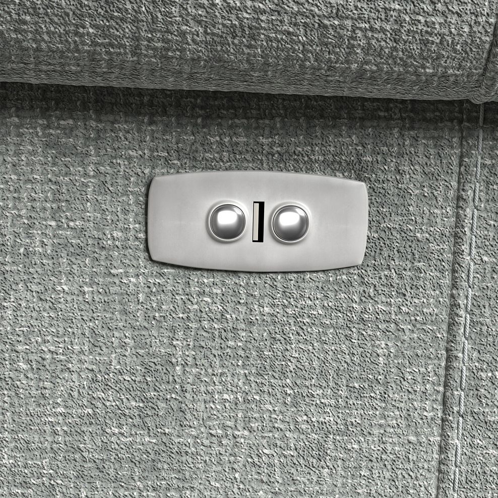 Colorado 3 Seater Electric Recliner in Hopsack Platinum Fabric 11