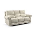 Colorado 3 Seater Electric Recliner in Plush Beige Fabric