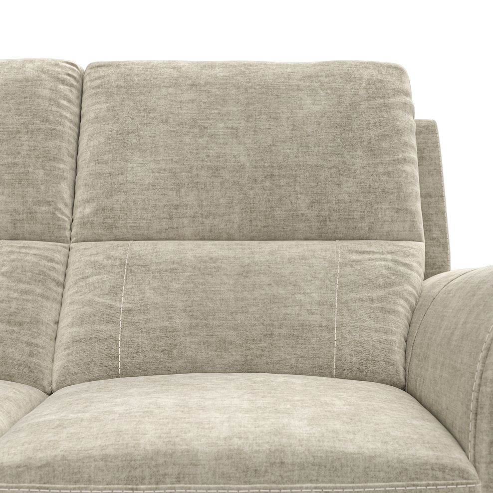 Colorado 3 Seater Electric Recliner in Plush Beige Fabric 10