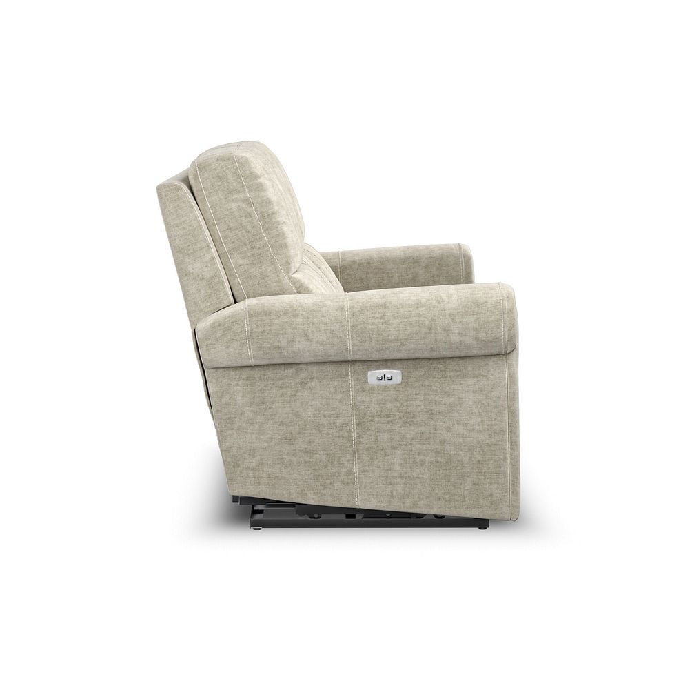 Colorado 3 Seater Electric Recliner in Plush Beige Fabric 6
