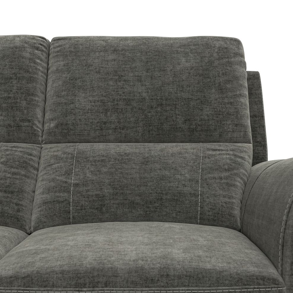 Colorado 3 Seater Electric Recliner in Plush Charcoal Fabric 9