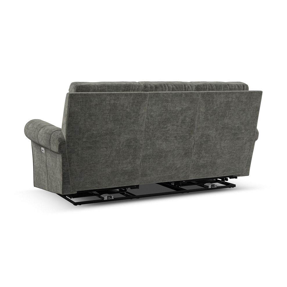 Colorado 3 Seater Electric Recliner in Plush Charcoal Fabric 8