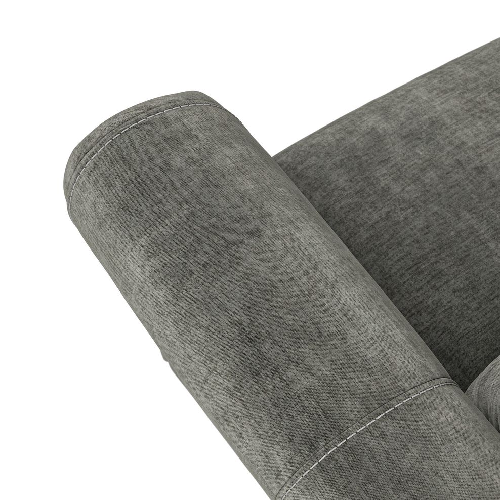 Colorado 3 Seater Electric Recliner in Plush Charcoal Fabric 11