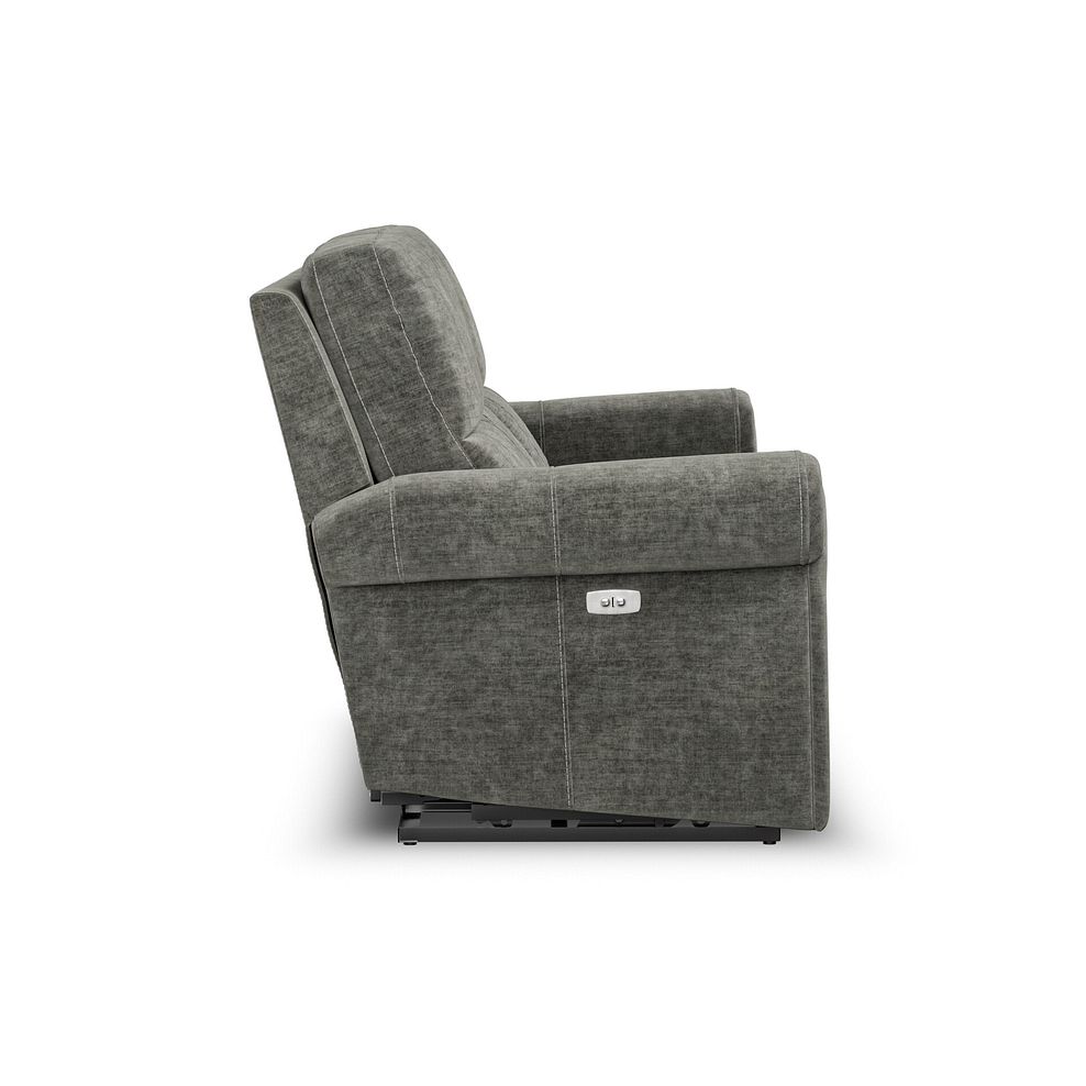Colorado 3 Seater Electric Recliner in Plush Charcoal Fabric 6