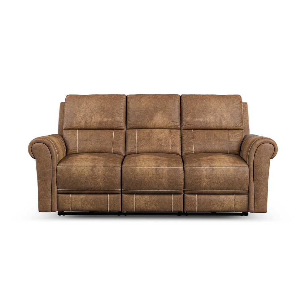 Colorado 3 Seater Electric Recliner in Ranch Brown Fabric 6