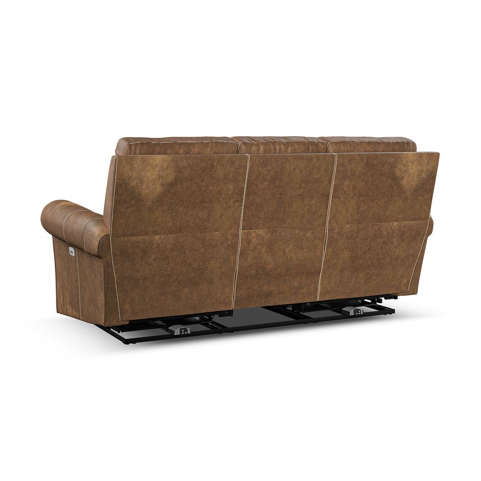 Colorado 3 Seater Electric Recliner in Ranch Brown Fabric 7