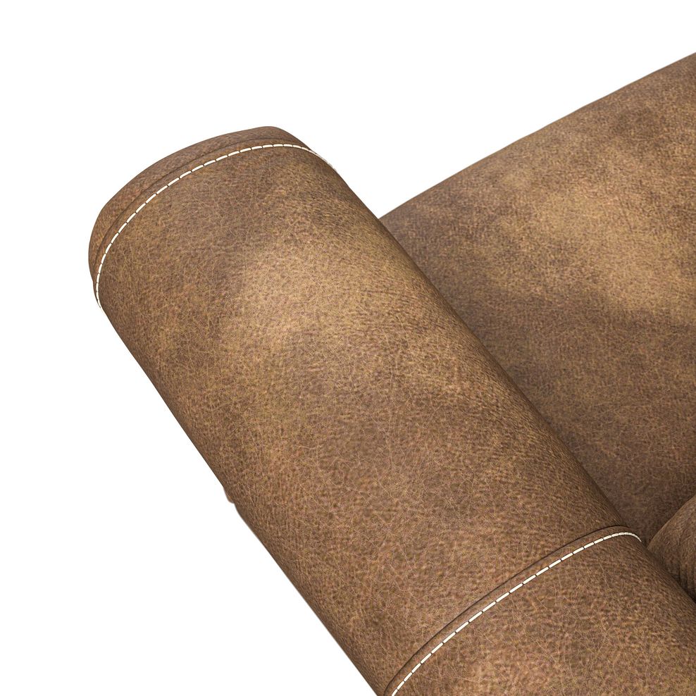 Colorado 3 Seater Electric Recliner in Ranch Brown Fabric 12