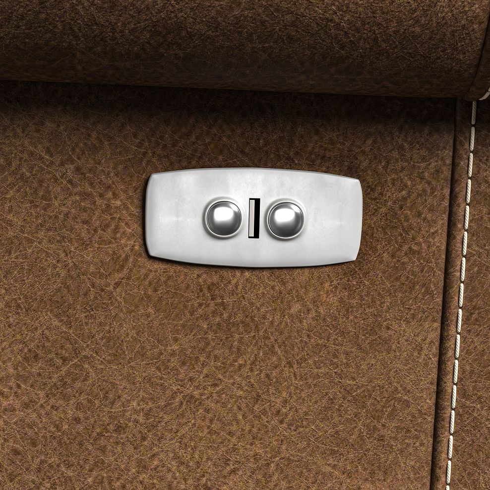 Colorado 3 Seater Electric Recliner in Ranch Brown Fabric 13