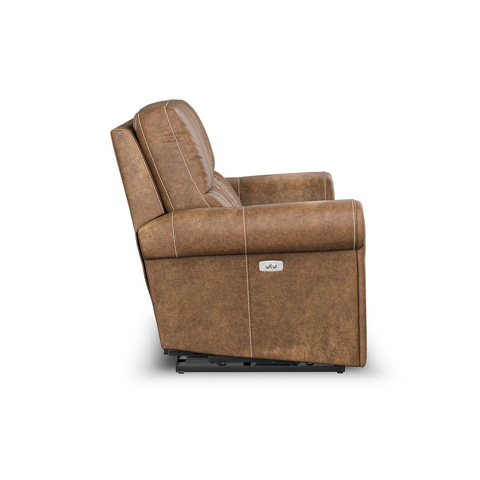 Colorado 3 Seater Electric Recliner in Ranch Brown Fabric 8