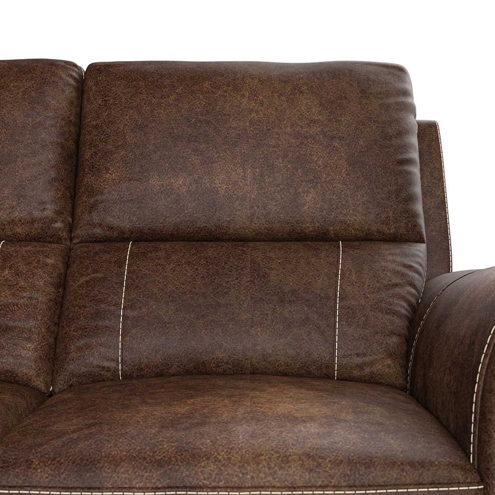 Colorado 3 Seater Electric Recliner in Ranch Dark Brown Fabric 10