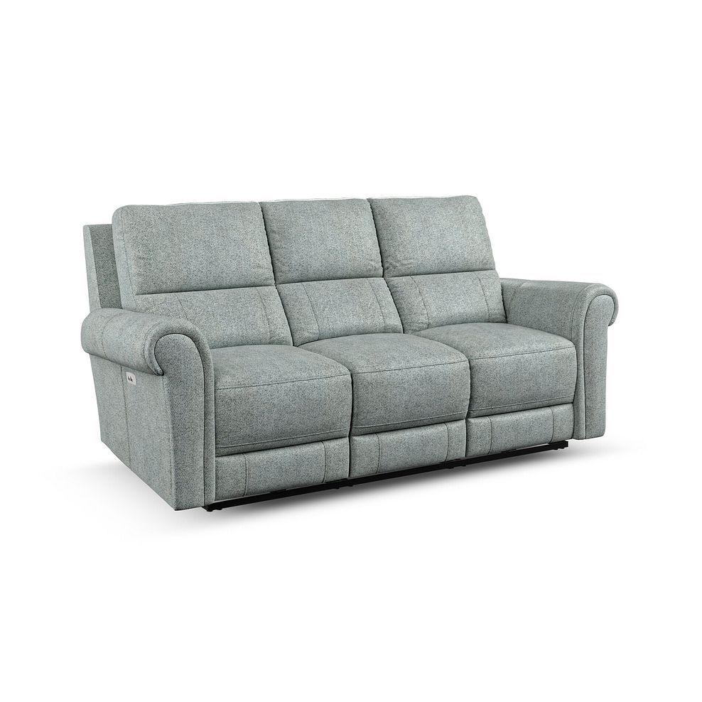 Colorado 3 Seater Electric Recliner in Santos Steel Fabric 1
