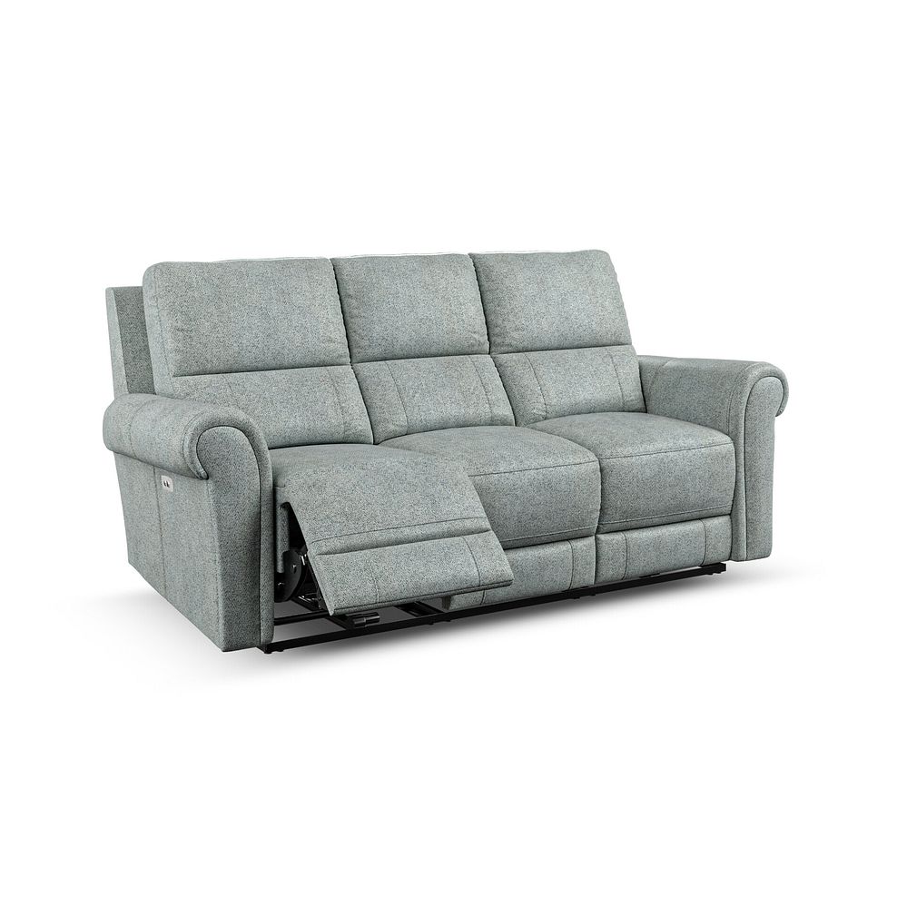 Colorado 3 Seater Electric Recliner in Santos Steel Fabric 2