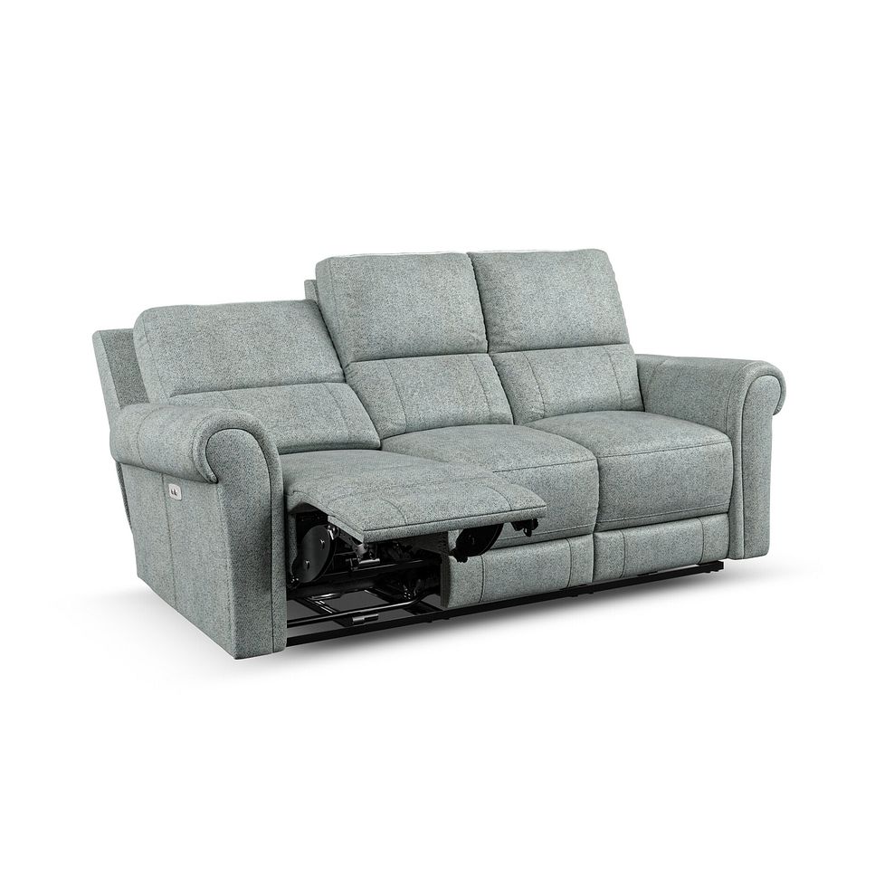 Colorado 3 Seater Electric Recliner in Santos Steel Fabric 3