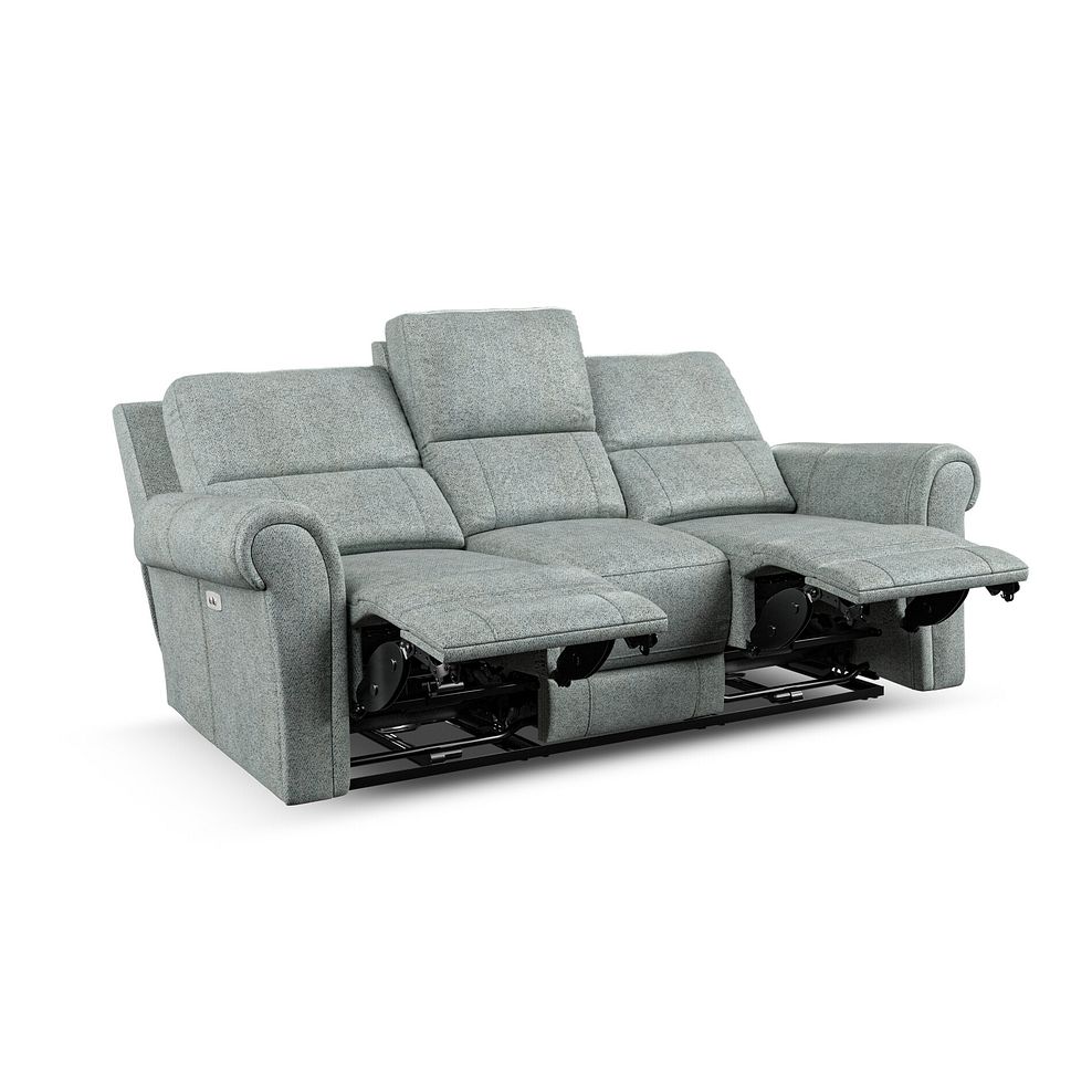 Colorado 3 Seater Electric Recliner in Santos Steel Fabric 4