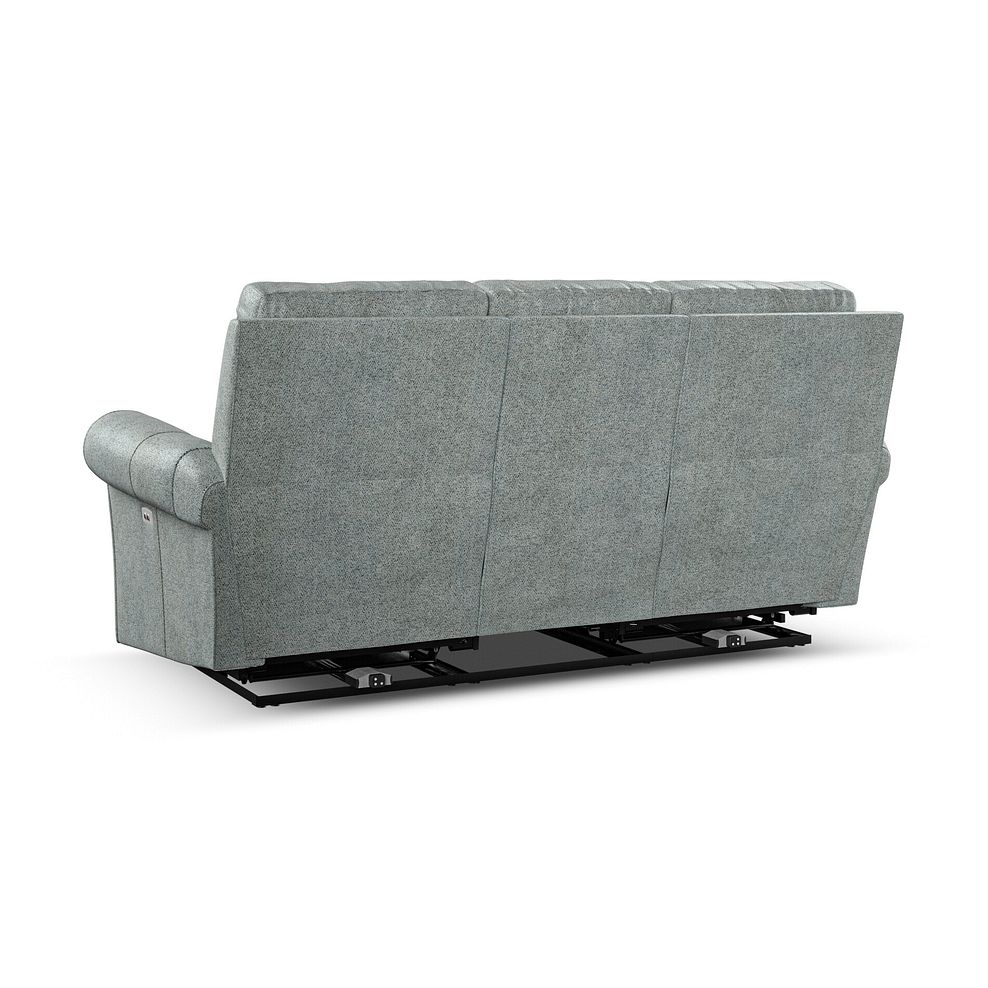 Colorado 3 Seater Electric Recliner in Santos Steel Fabric 8