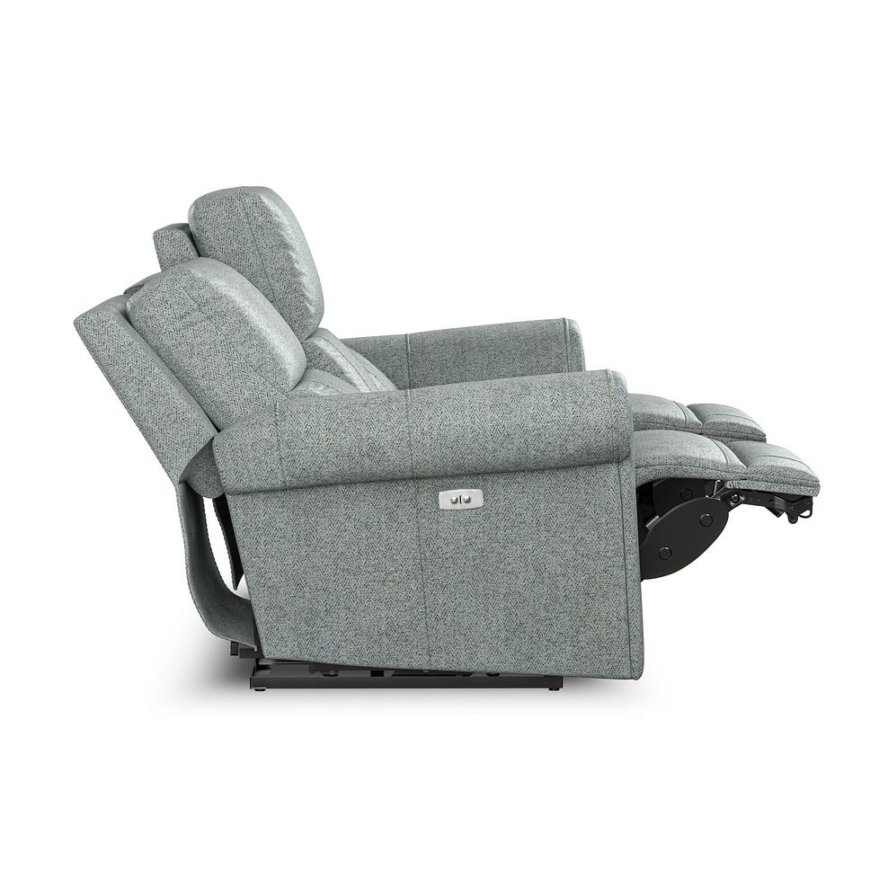 Colorado 3 Seater Electric Recliner in Santos Steel Fabric 7