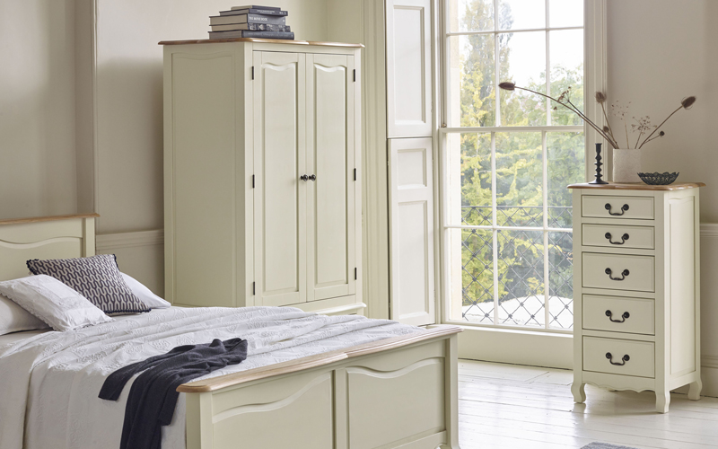 cream parisian style bedroom furniture