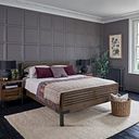 Detroit  Solid Hardwood and Metal King-Size Bed