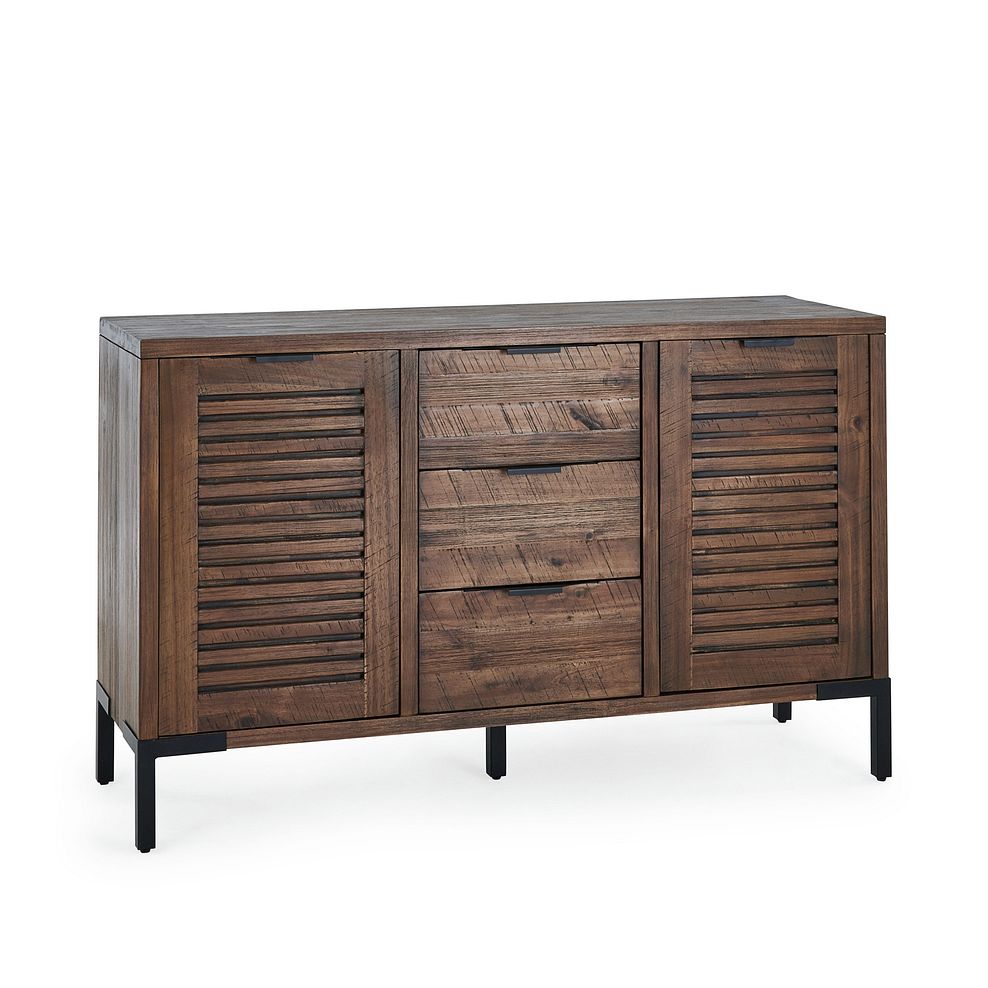 Detroit Solid Hardwood and Metal Large Sideboard 3