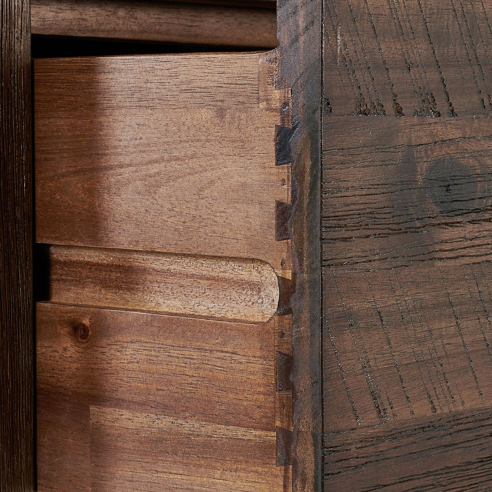 Detroit Solid Hardwood and Metal Large Sideboard 6