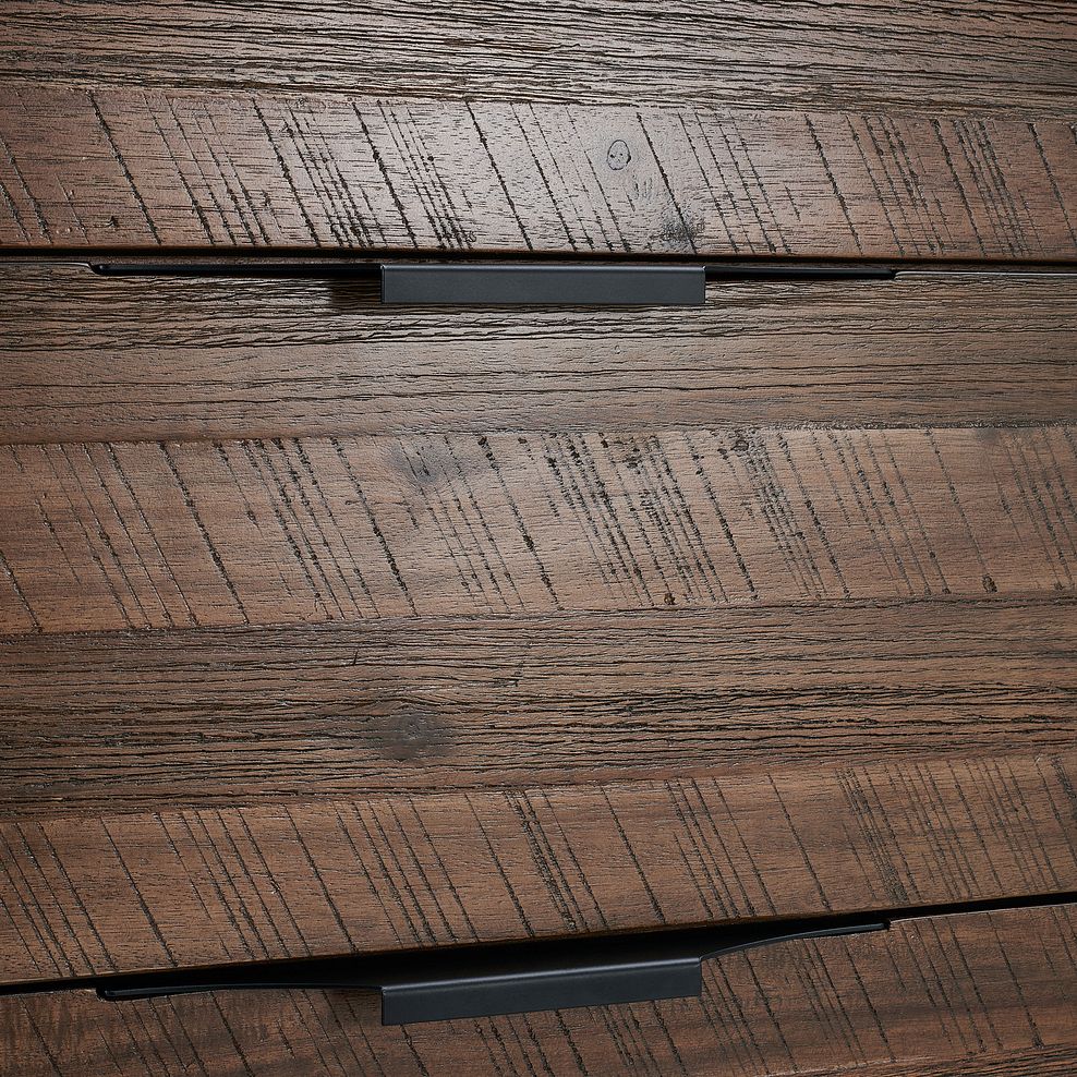 Detroit Solid Hardwood and Metal Large Sideboard 8