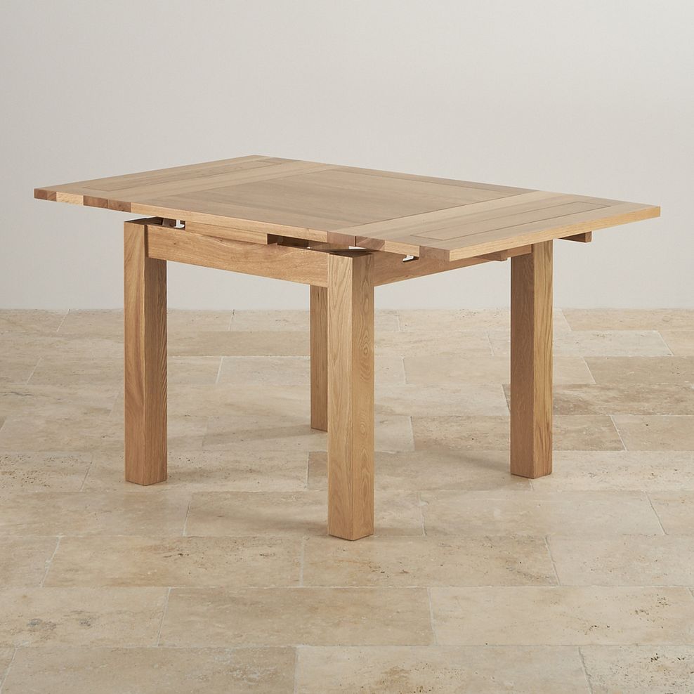Dorset 3ft x 3ft Natural Oak Extending Dining Table 3