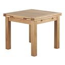 Dorset 3ft x 3ft Natural Oak Extending Dining Table